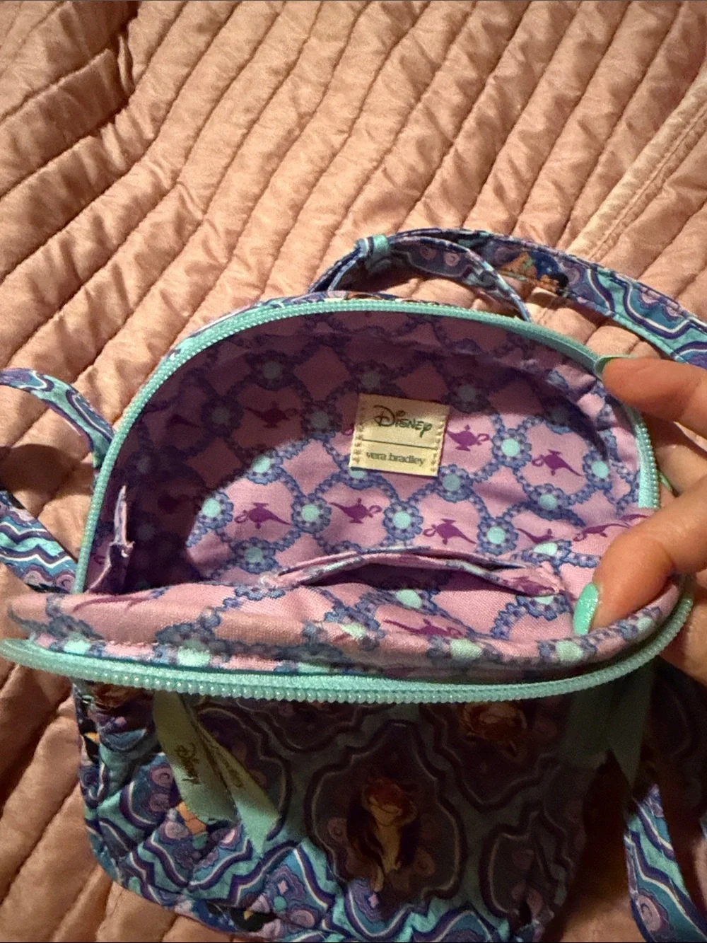 Vera Bradley princess jasmine Blue & Purple Patterned Crossbody
